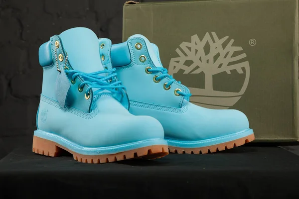 Nuove Belle Scarpe Colorate Belle Timberland Monitoraggio Scarpe Ginnastica Scarpe — Foto Stock