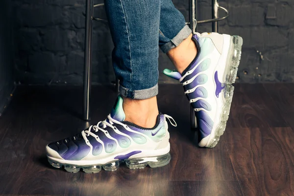 Neue Schöne Bunte Und Schöne Nike Air Max Laufschuhe Turnschuhe — Stockfoto