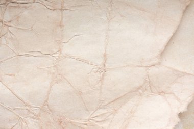 Aged paper sheet. Blank old background with dust and dirty stains. Vintage and antique art concept. Poster mockup. Detailed closeup studio shot. Front view. Toned
