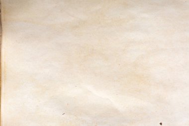 Aged paper sheet. Blank old background with dust and dirty stains. Vintage and antique art concept. Poster mockup. Detailed closeup studio shot. Front view. Toned