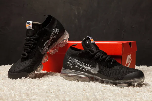 Nya Vackra Färgglada Och Trevliga Nike Vapor Max Löparskor Sneakers — Stockfoto