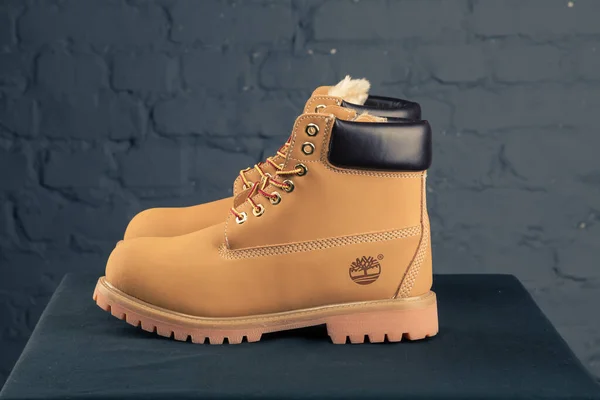 Nouvelles Belles Chaussures Suivi Timberland Colorées Belles Baskets Baskets Montre — Photo