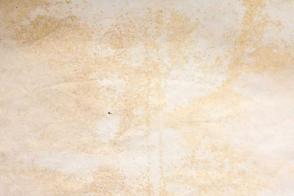 Aged paper sheet. Blank old background with dust and dirty stains. Vintage and antique art concept. Poster mockup. Detailed closeup studio shot. Front view. Toned