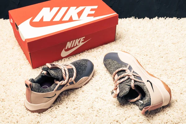 Novo Bonito Colorido Agradável Nike Air Max Tênis Corrida Tênis — Fotografia de Stock