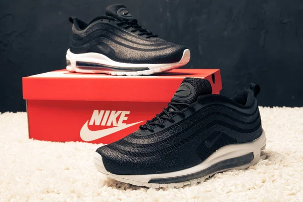 Novo Bonito Colorido Agradável Nike Air Max Tênis Corrida Tênis — Fotografia de Stock