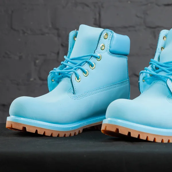 Nieuwe Mooie Kleurrijke Mooie Timberland Tracking Schoenen Sneakers Trainers Toont — Stockfoto