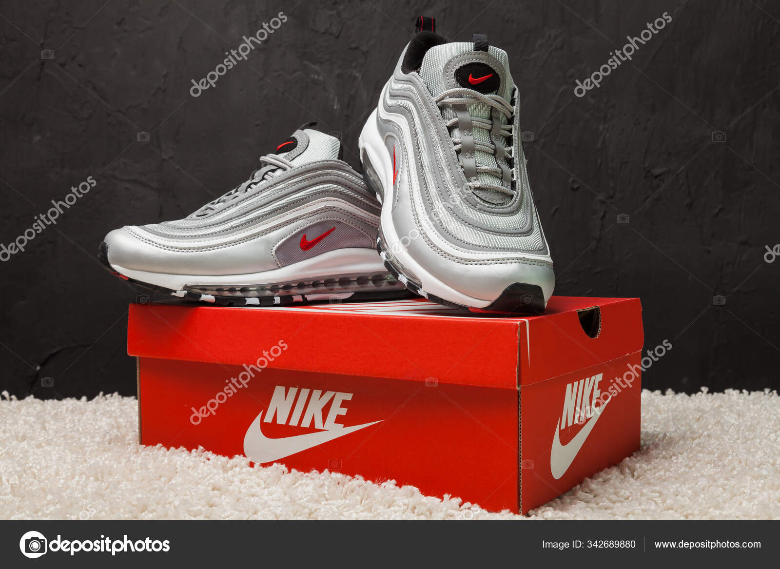 Beautiful Colorful Nice Nike Air Max Running Shoes Sneakers – Stock Editorial Photo © #342689880