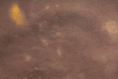 Aged paper sheet. Blank old background with dust and dirty stains. Vintage and antique art concept. Poster mockup. Detailed closeup studio shot. Front view. Toned