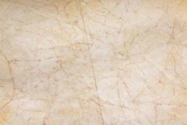 Aged paper sheet. Blank old background with dust and dirty stains. Vintage and antique art concept. Poster mockup. Detailed closeup studio shot. Front view. Toned