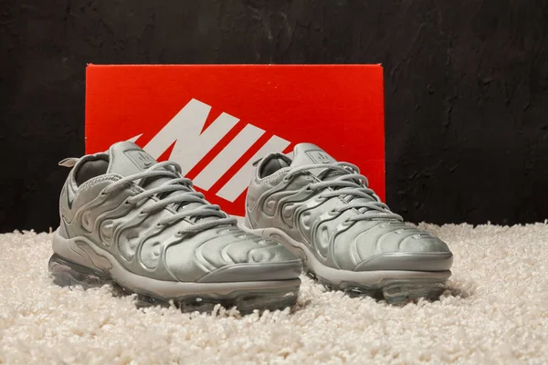 Nya Vackra Färgglada Och Trevliga Nike Air Max Löparskor Sneakers — Stockfoto