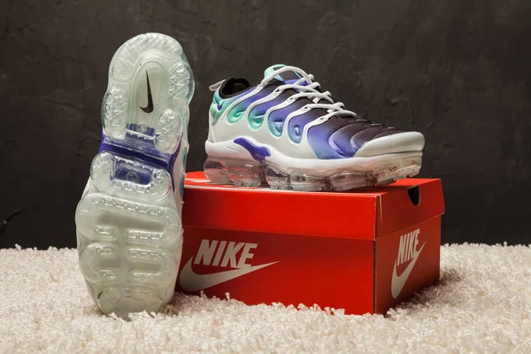 Nya Vackra Färgglada Och Trevliga Nike Air Max Löparskor Sneakers — Stockfoto