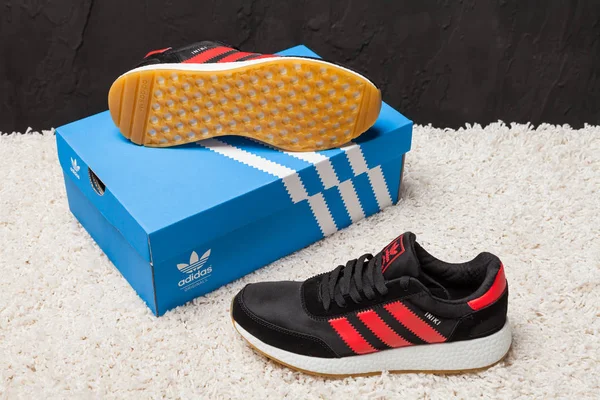New Beautiful Colorful Nice Adidas Iniki Running Shoes Sneakers Trainers — Stock fotografie