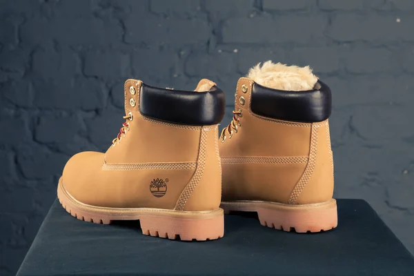 Yeni Güzel Renkli Güzel Timberland Izleme Ayakkabıları Spor Ayakkabıları Spor — Stok fotoğraf