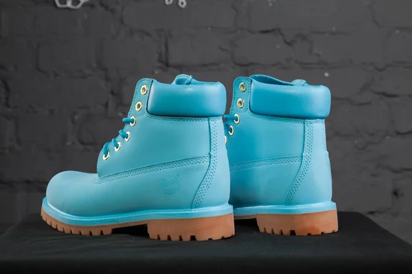 Yeni Güzel Renkli Güzel Timberland Izleme Ayakkabıları Spor Ayakkabıları Spor — Stok fotoğraf