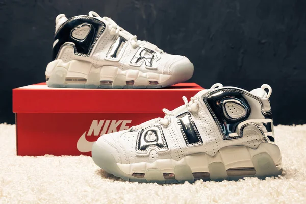 Yeni Renkli Güzel Nike Air Max Koşu Ayakkabıları Spor Ayakkabıları — Stok fotoğraf