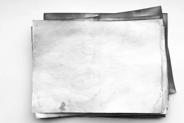 Papírový List Prázdné Staré Pozadí Prachem Špinavými Skvrnami Tradiční Starožitné — Stock fotografie