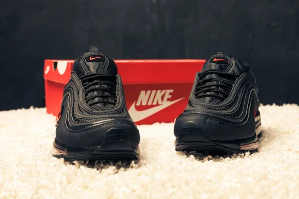 Neue Schöne Bunte Und Schöne Nike Air Max Laufschuhe Turnschuhe — Stockfoto