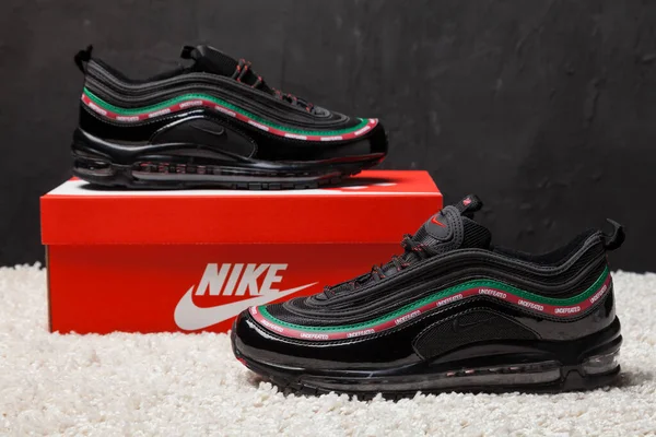 Novo Bonito Colorido Agradável Nike Air Max Tênis Corrida Tênis — Fotografia de Stock