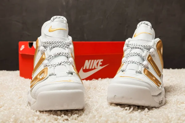 Nya Vackra Färgglada Och Trevliga Nike Air Max Löparskor Sneakers — Stockfoto