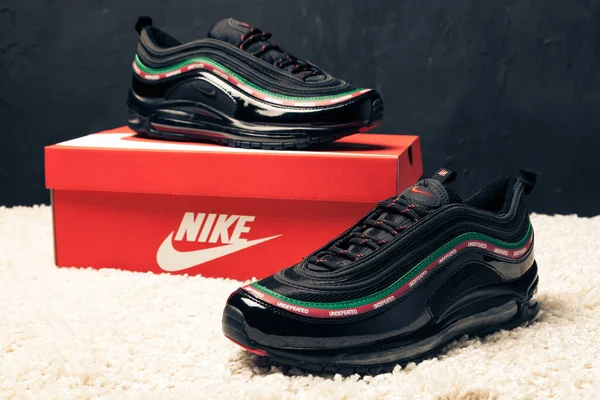 Novo Bonito Colorido Agradável Nike Air Max Tênis Corrida Tênis — Fotografia de Stock