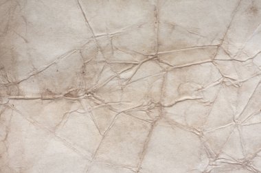 Aged paper sheet. Blank old background with dust and dirty stains. Vintage and antique art concept. Poster mockup. Detailed closeup studio shot. Front view. Toned