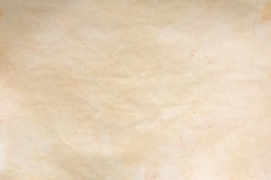 Aged paper sheet. Blank old background with dust and dirty stains. Vintage and antique art concept. Poster mockup. Detailed closeup studio shot. Front view. Toned