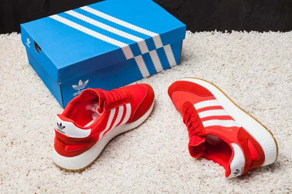 New Beautiful Colorful Nice Adidas Iniki Running Shoes Sneakers Trainers — Stock fotografie