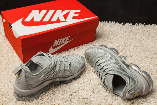 Nya Vackra Färgglada Och Trevliga Nike Air Max Löparskor Sneakers — Stockfoto