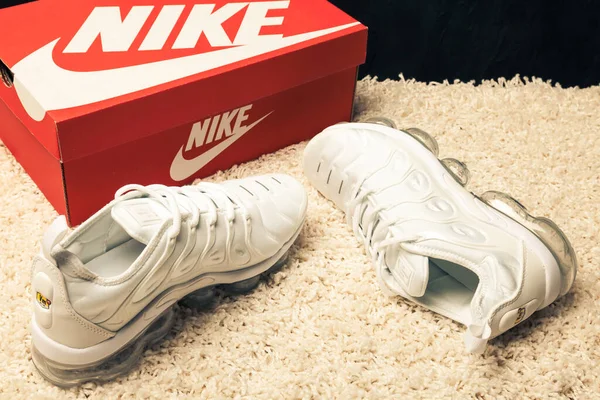 Nya Vackra Färgglada Och Trevliga Nike Air Max Löparskor Sneakers — Stockfoto