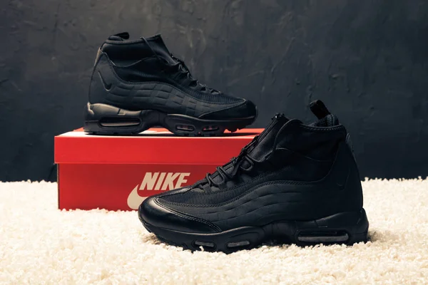 Nya Vackra Färgglada Och Trevliga Nike Air Max Löparskor Sneakers — Stockfoto