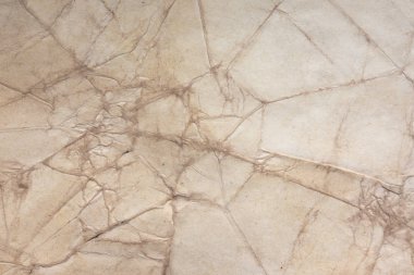 Aged paper sheet. Blank old background with dust and dirty stains. Vintage and antique art concept. Poster mockup. Detailed closeup studio shot. Front view. Toned