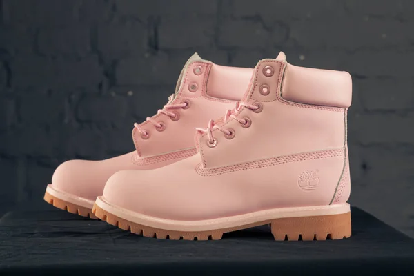 Nouvelles Belles Chaussures Suivi Timberland Colorées Belles Baskets Baskets Montre — Photo