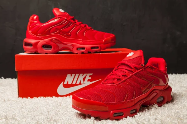 Novo Bonito Colorido Agradável Nike Air Max Tênis Corrida Tênis — Fotografia de Stock