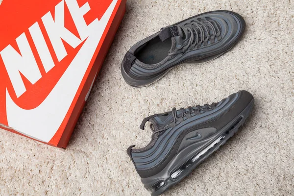 Novo Bonito Colorido Agradável Nike Air Max Tênis Corrida Tênis — Fotografia de Stock