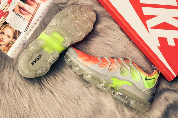 Nové Krásné Barevné Pěkné Běžecké Boty Nike Air Max Tenisky — Stock fotografie