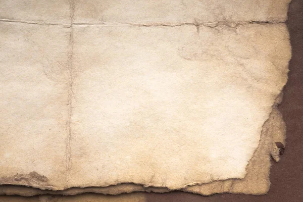 Aged Paper Sheet Blank Old Background Dust Dirty Stains Vintage — Stok fotoğraf