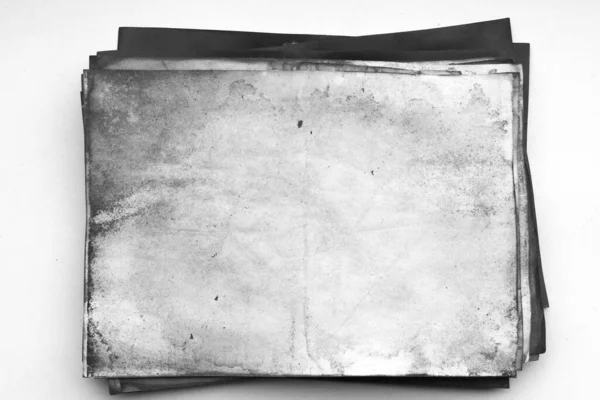 Aged Paper Sheet Blank Old Background Dust Dirty Stains Vintage — 스톡 사진