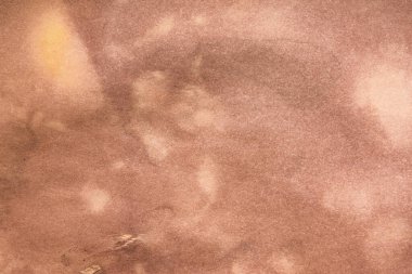 Aged paper sheet. Blank old background with dust and dirty stains. Vintage and antique art concept. Poster mockup. Detailed closeup studio shot. Front view. Toned