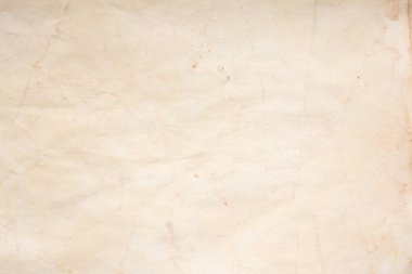 Aged paper sheet. Blank old background with dust and dirty stains. Vintage and antique art concept. Poster mockup. Detailed closeup studio shot. Front view. Toned
