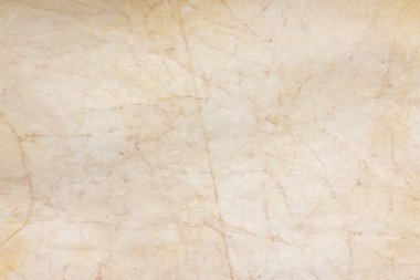 Aged paper sheet. Blank old background with dust and dirty stains. Vintage and antique art concept. Poster mockup. Detailed closeup studio shot. Front view. Toned