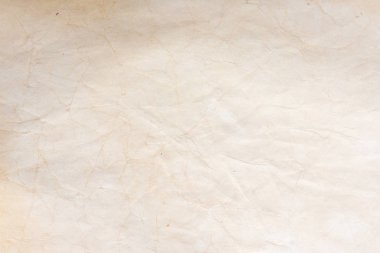 Aged paper sheet. Blank old background with dust and dirty stains. Vintage and antique art concept. Poster mockup. Detailed closeup studio shot. Front view. Toned