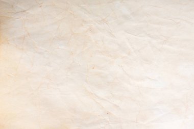 Aged paper sheet. Blank old background with dust and dirty stains. Vintage and antique art concept. Poster mockup. Detailed closeup studio shot. Front view. Toned