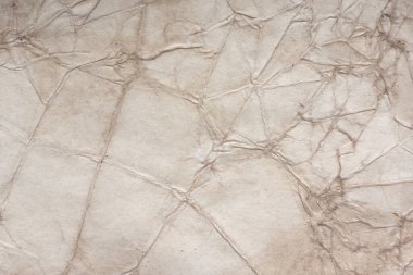 Aged paper sheet. Blank old background with dust and dirty stains. Vintage and antique art concept. Poster mockup. Detailed closeup studio shot. Front view. Toned