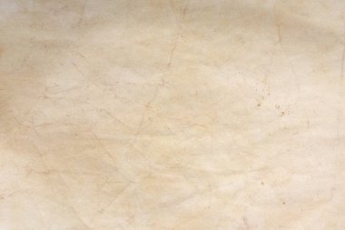 Aged paper sheet. Blank old background with dust and dirty stains. Vintage and antique art concept. Poster mockup. Detailed closeup studio shot. Front view. Toned