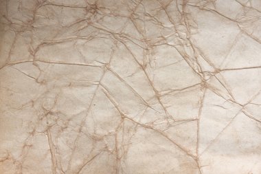 Aged paper sheet. Blank old background with dust and dirty stains. Vintage and antique art concept. Poster mockup. Detailed closeup studio shot. Front view. Toned