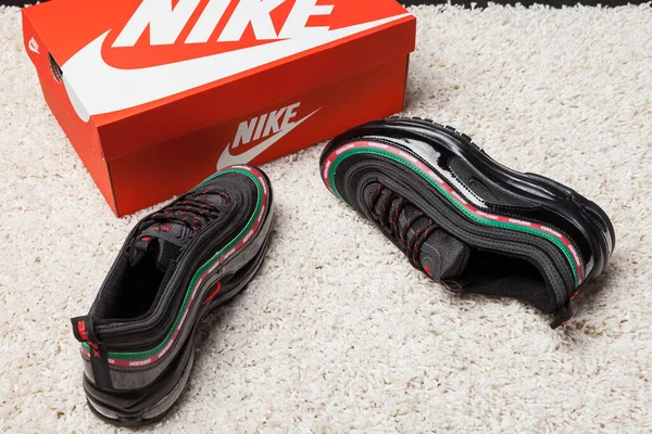 Novo Bonito Colorido Agradável Nike Air Max Tênis Corrida Tênis — Fotografia de Stock