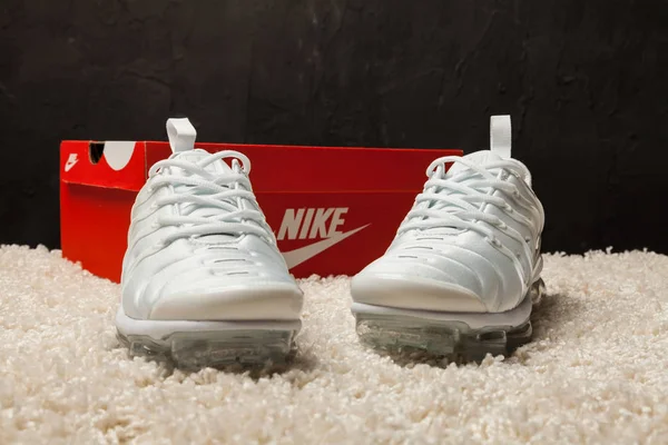 Nya Vackra Färgglada Och Trevliga Nike Air Max Löparskor Sneakers — Stockfoto