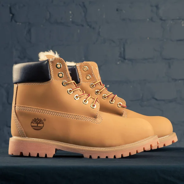 Nuevo Hermoso Colorido Agradable Timberland Zapatos Seguimiento Zapatillas Deporte Entrenadores —  Fotos de Stock