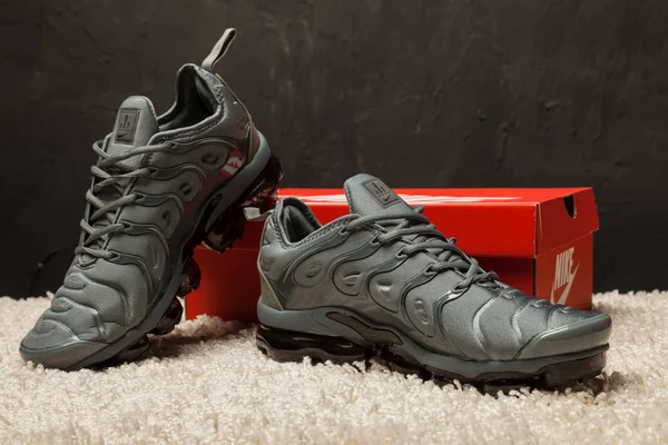 Nya Vackra Färgglada Och Trevliga Nike Air Max Löparskor Sneakers — Stockfoto