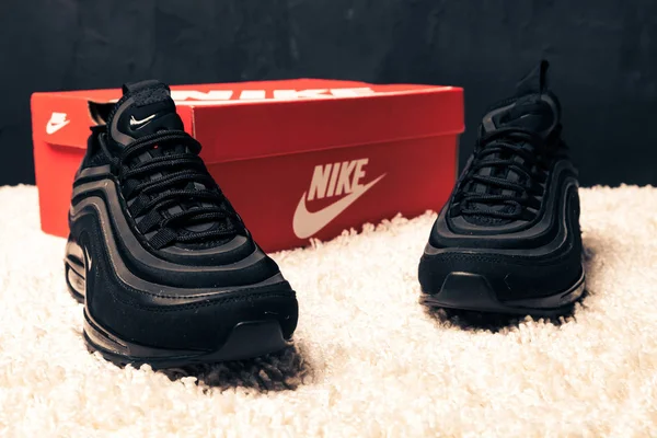 Neue Schöne Bunte Und Schöne Nike Air Max Laufschuhe Turnschuhe — Stockfoto